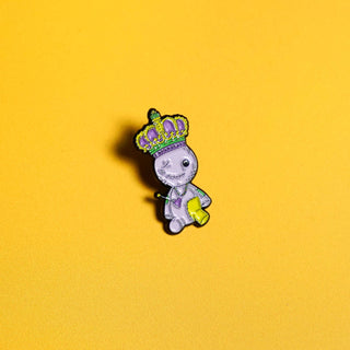 Mardi Gras Voodoo Doll Enamel Pin