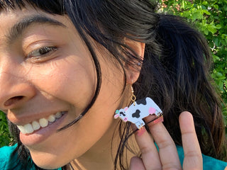 Not Picasso - Honey Moo Moo Earrings