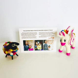 Ornament - White Wooly Sheep