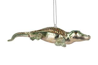 A45359-Glass alligator orn, 6 in