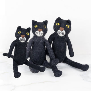 Toys - Sitting Cat - Black - Small, Medium and Large