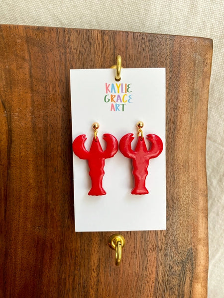 Crawfish Dangle Earrings