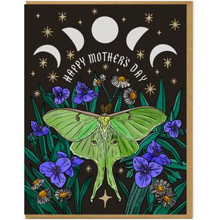 Happy Mother's Day Luna Moth Card