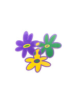 Mardi Gras Flowers Sticker