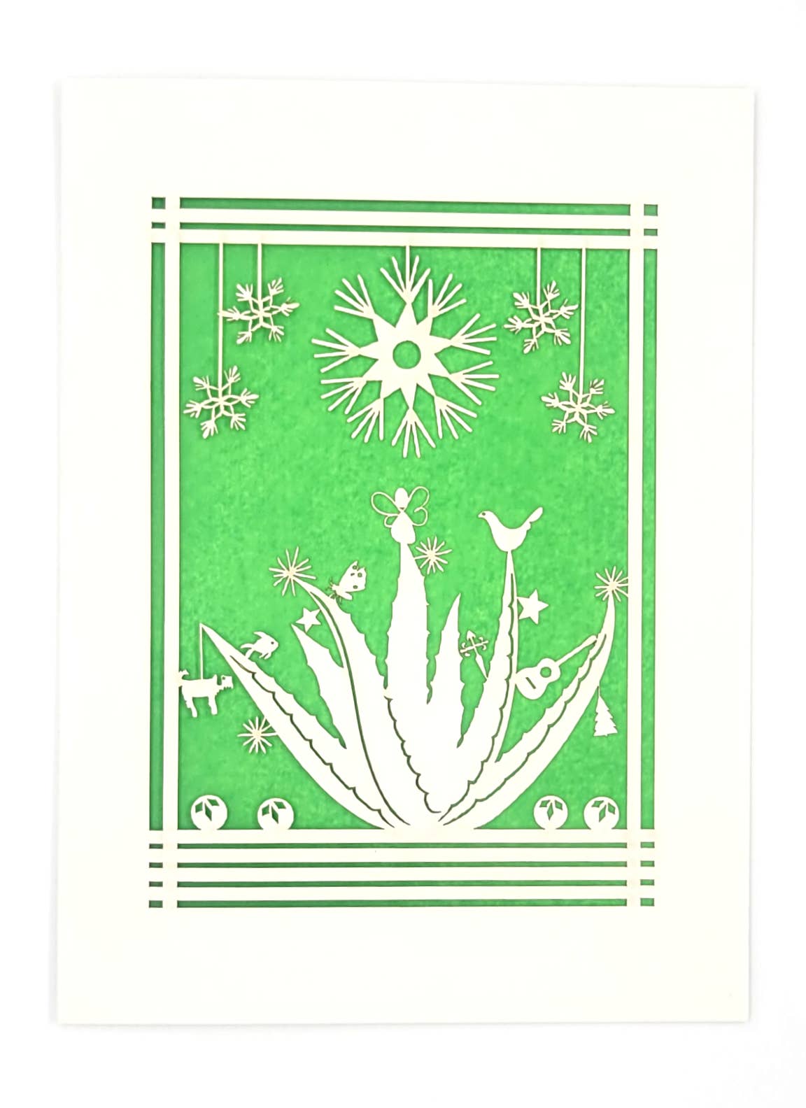 Agave Holiday Card: A7 - 5.125'' x 7'' / Orange