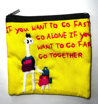 "Chalee" Hand Embroidered Pouches by Hmong Youth in Laos