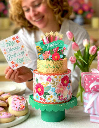 BLOOMING BIRTHDAY CAKE from FRESHCUT PAPER