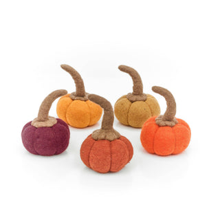 Handmade Felt Perfect Pumpkins Standing Halloween Decoration