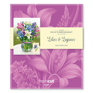 Lilies & Lupines Pop-Up Greeting Card