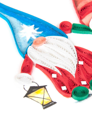Holiday Gnomes Quilling Card