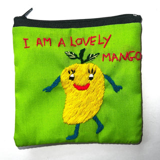 "Chalee" Hand Embroidered Pouches by Hmong Youth in Laos