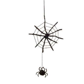 Handmade Felt Fair Trade Spooky Spiderweb Hanging Halloween