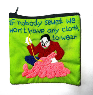 "Chalee" Hand Embroidered Pouches by Hmong Youth in Laos