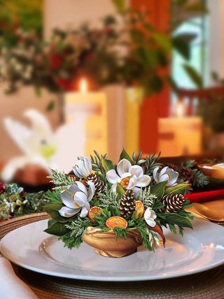 Mini Winter Magnolia  (10 Mini Pop-up Greeting Cards)