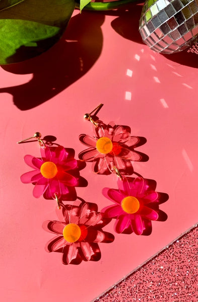 Not Picasso - Double Daisies Earrings