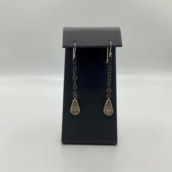ALLUVIAL EARRINGS SILVER WITH CHAINS