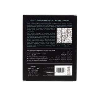 Modgy Louis C. Tiffany Magnolia Window Origami Lantern