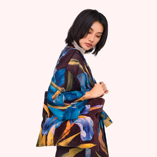 Iris Velvet Tote