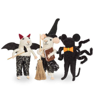 Mice in Halloween Costumes-3 Assorted-4.5"H