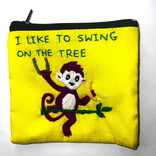 "Chalee" Hand Embroidered Pouches by Hmong Youth in Laos