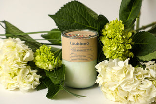 Louisiana Disaster Relief - Jasmine Candle Eco Soy Recycled: Louisiana