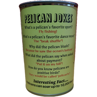 Swoops the Canned Pelican