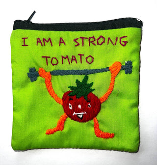 "Chalee" Hand Embroidered Pouches by Hmong Youth in Laos