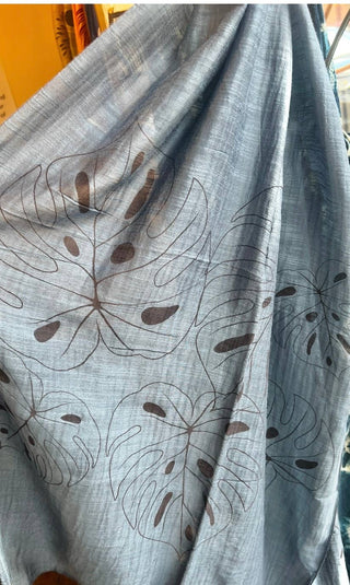 Screen Printed Silk Blend Scarves, made by hand in Vietnam
