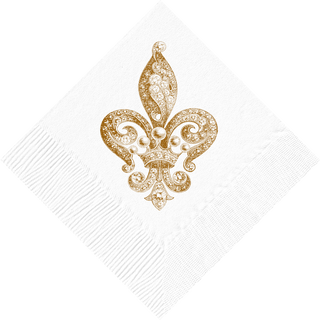 Jewel Fleur de Lys Cocktail Napkins | Alexa Pulitzer