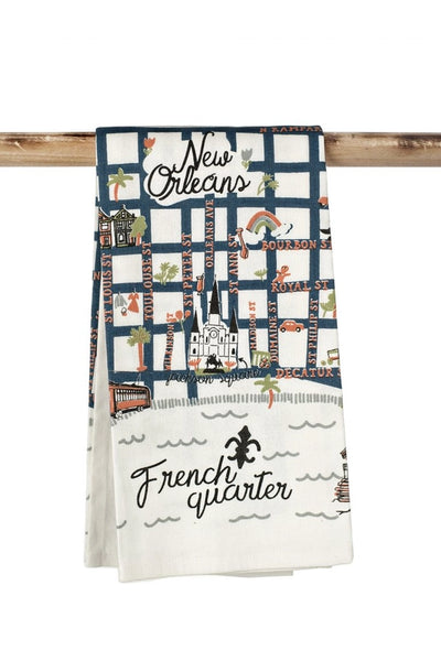 Kitchen Towel - French Quarter Map
