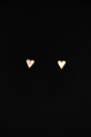 Belle Heart Stud Earrings