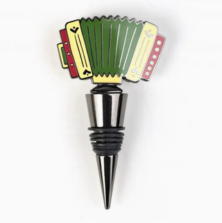 Cloisonné Cajun Accordion Wine Stopper