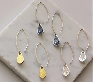 Alluvial Tear Drop Earrings