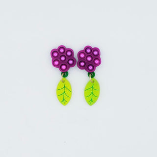 American Beautyberry Stud Earrings