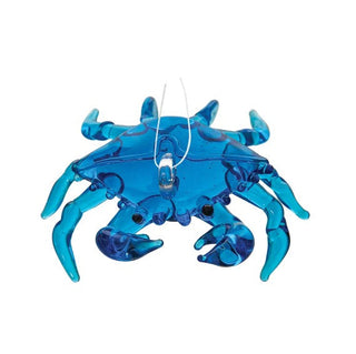 Blue Crab Glass Ornament