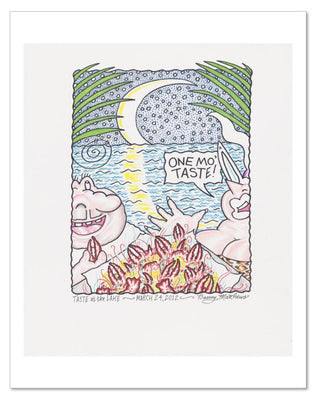 Vic and Nat'ly…Taste at the Lake Art Print