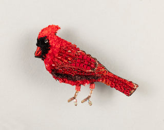 Common Cardinal Brooch Pin