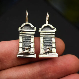 Cemetery Tomb Earrings