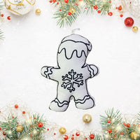 GINGERBREAD AND SNOWMAN COLOR AND WASH ORNAMENT SET