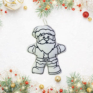 SANTA AND CHRISTMAS TREE COLOR AND WASH ORNAMENT SET