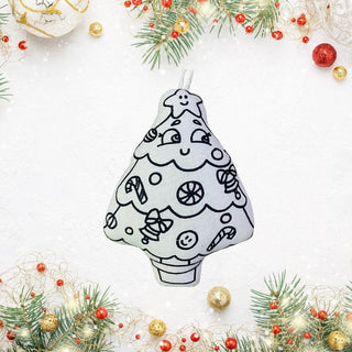 SANTA AND CHRISTMAS TREE COLOR AND WASH ORNAMENT SET