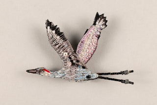 Sandhill Crane Brooch Pin