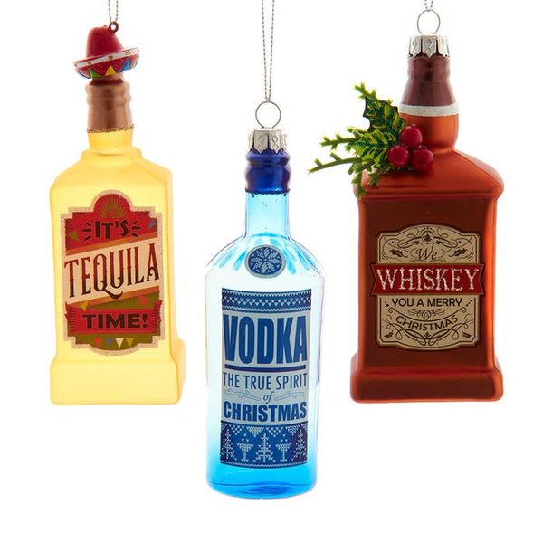 Alcohol: Glass Bottle Ornament