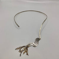 MEANDERING MISSISSIPPI COLLAR NECKLACE SILVER