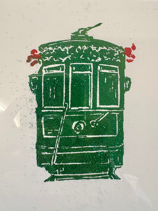 Holiday Streetcar Boxed Cards/Green