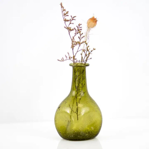 Small Green Bud Vase 2.75x4