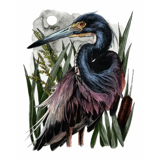 Heron Art Print 8x10