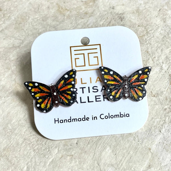 Monarch Butterfly Wing Earrings Perfect Gift For Anyone Who Love Butte –  Silk Butterflies