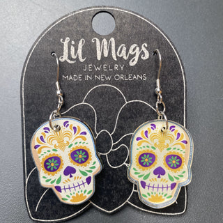 Lil Mags Skull Acrylic Earrings