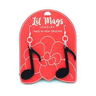 Music Note Acrylic Earrings | Lil Mags